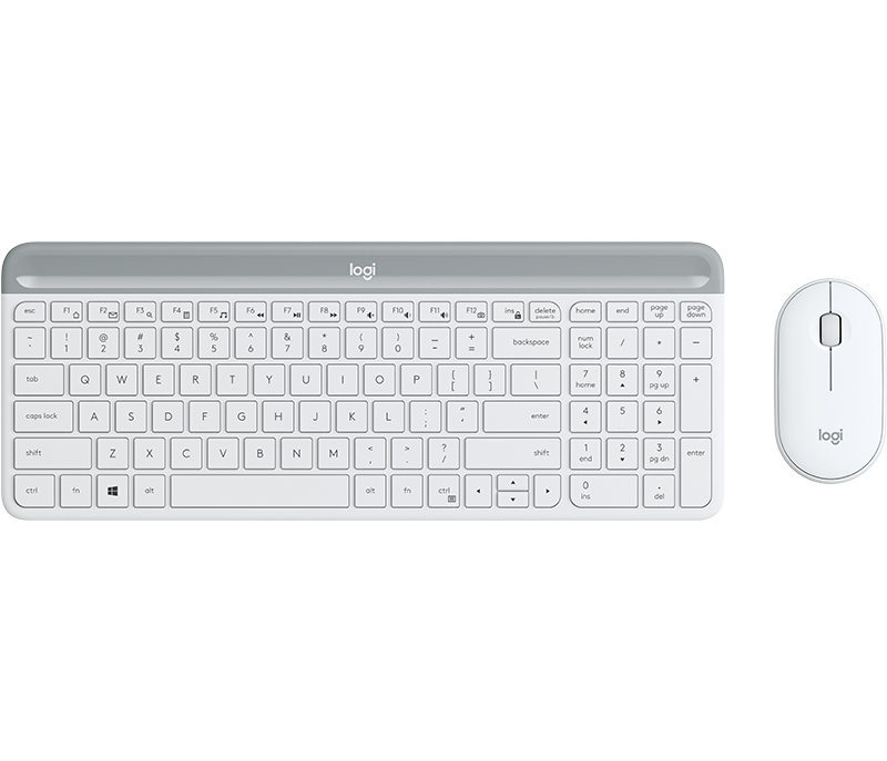 Logitech Wireless Desktop MK470 - Toetsenbord en Muis - Wit