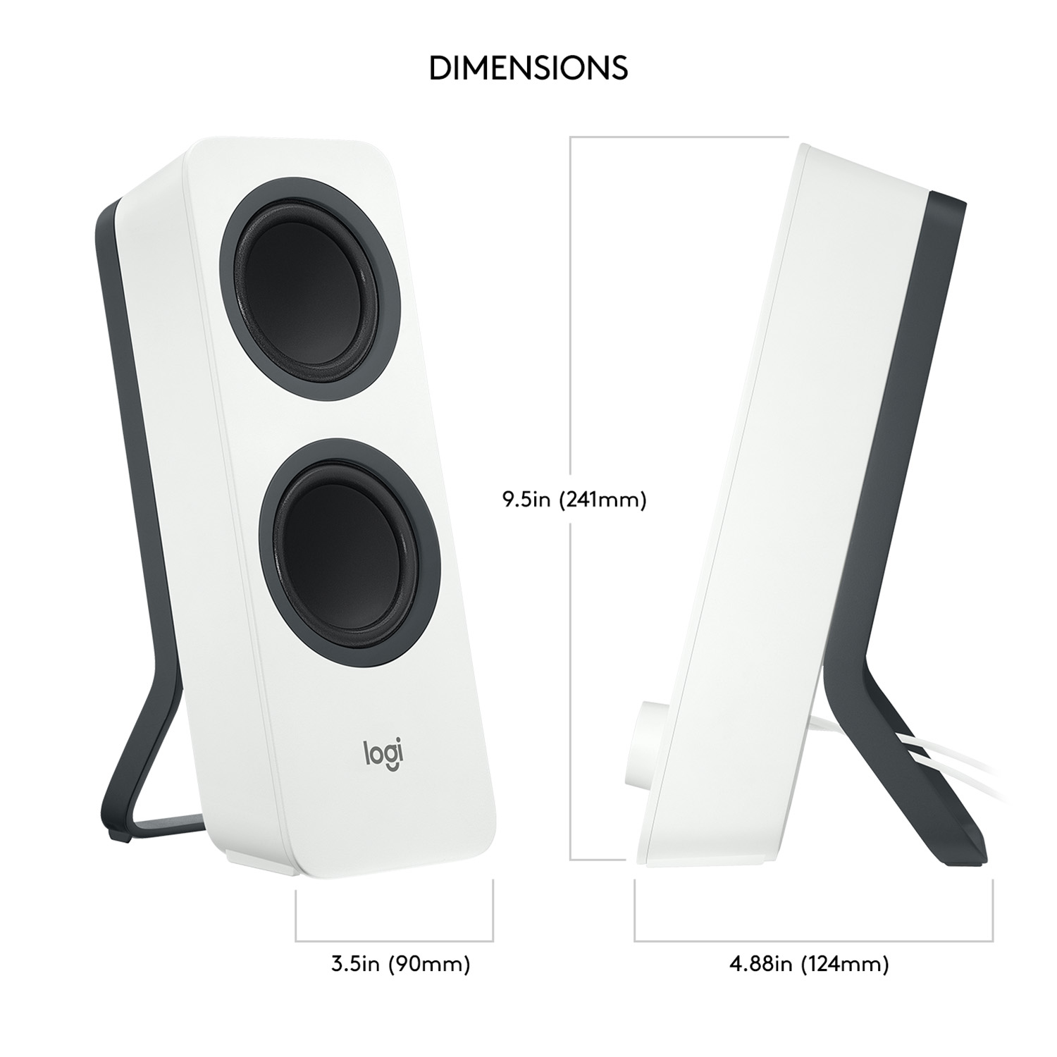 Logitech Z207 Bluetooth Computer Speakers - Wit