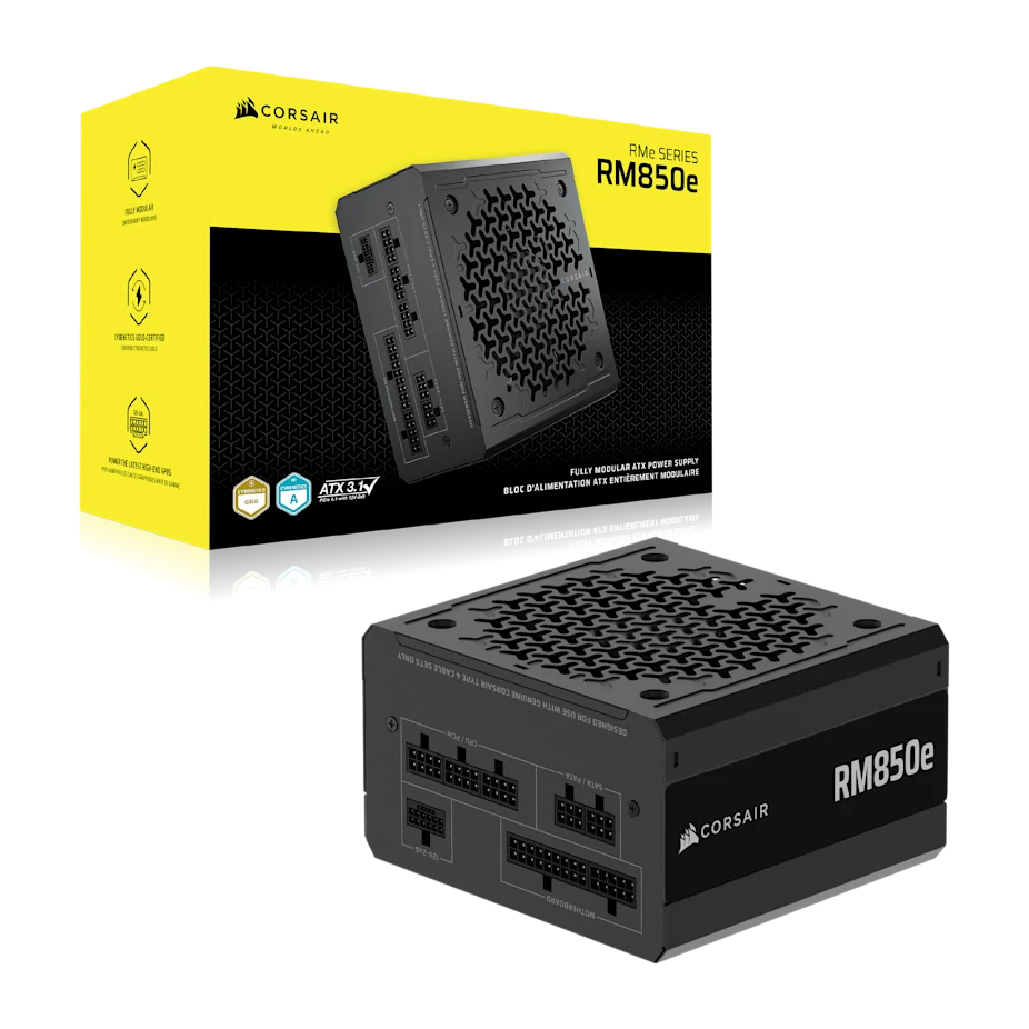 Corsair RM850e (2025) - 850W - ATX3.1 - 80 Plus Gold - Voeding