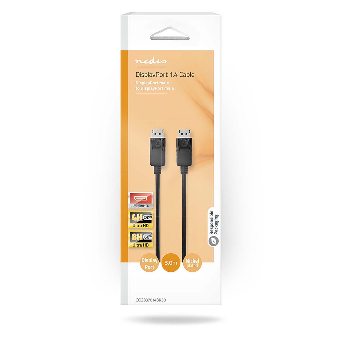 Nedis DisplayPort Kabel | CCGB37014BK30