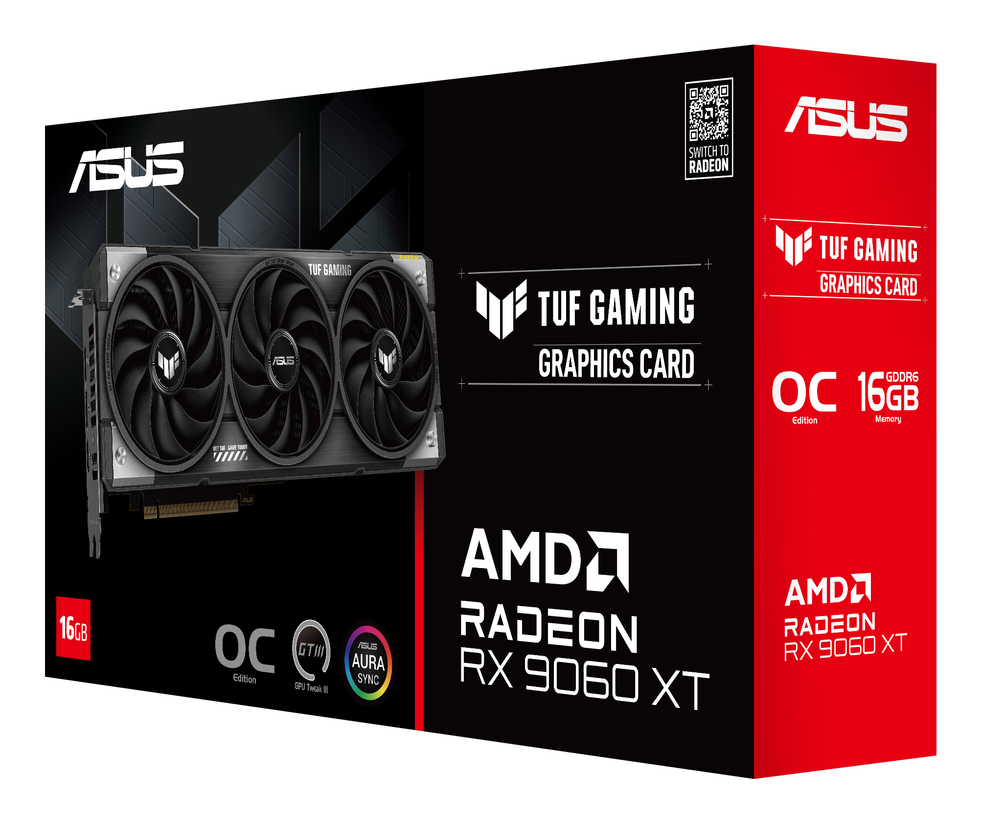 ASUS TUF Gaming Radeon RX 9060 XT 16GB GDDR6 OC Edition