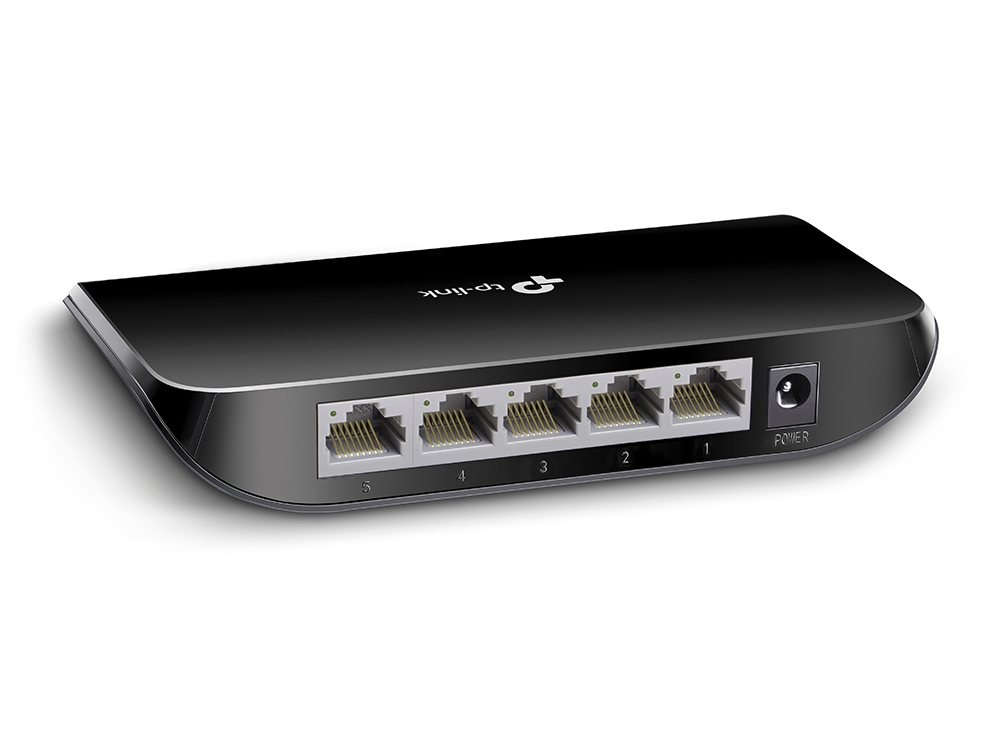 TP-Link TL-SG1005D 5-port Desktop Gigabit Switch, Plastic Case