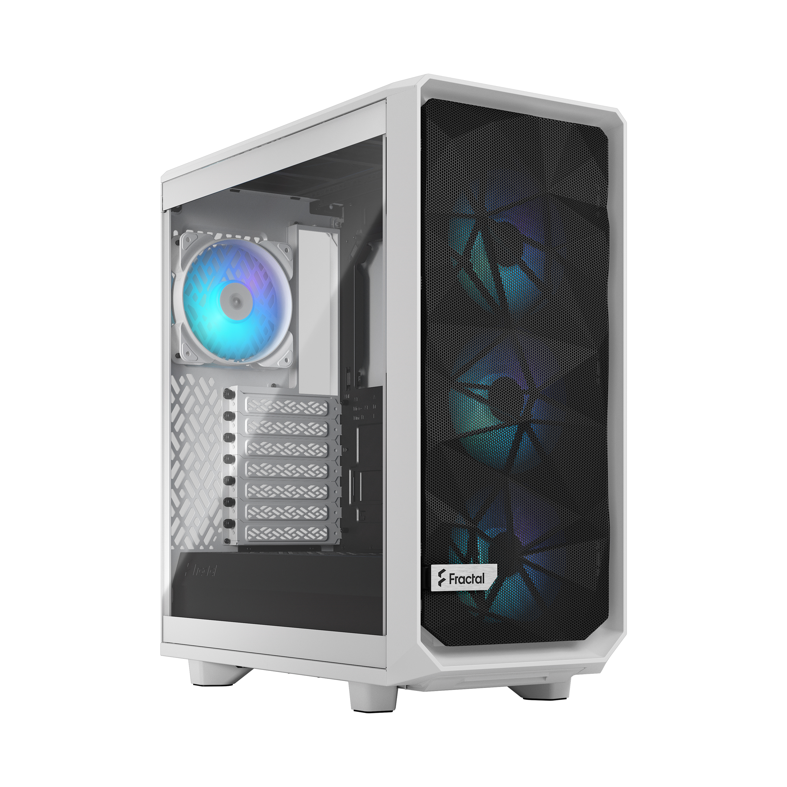 Fractal Design Meshify 2 Compact RGB White TG Light tint