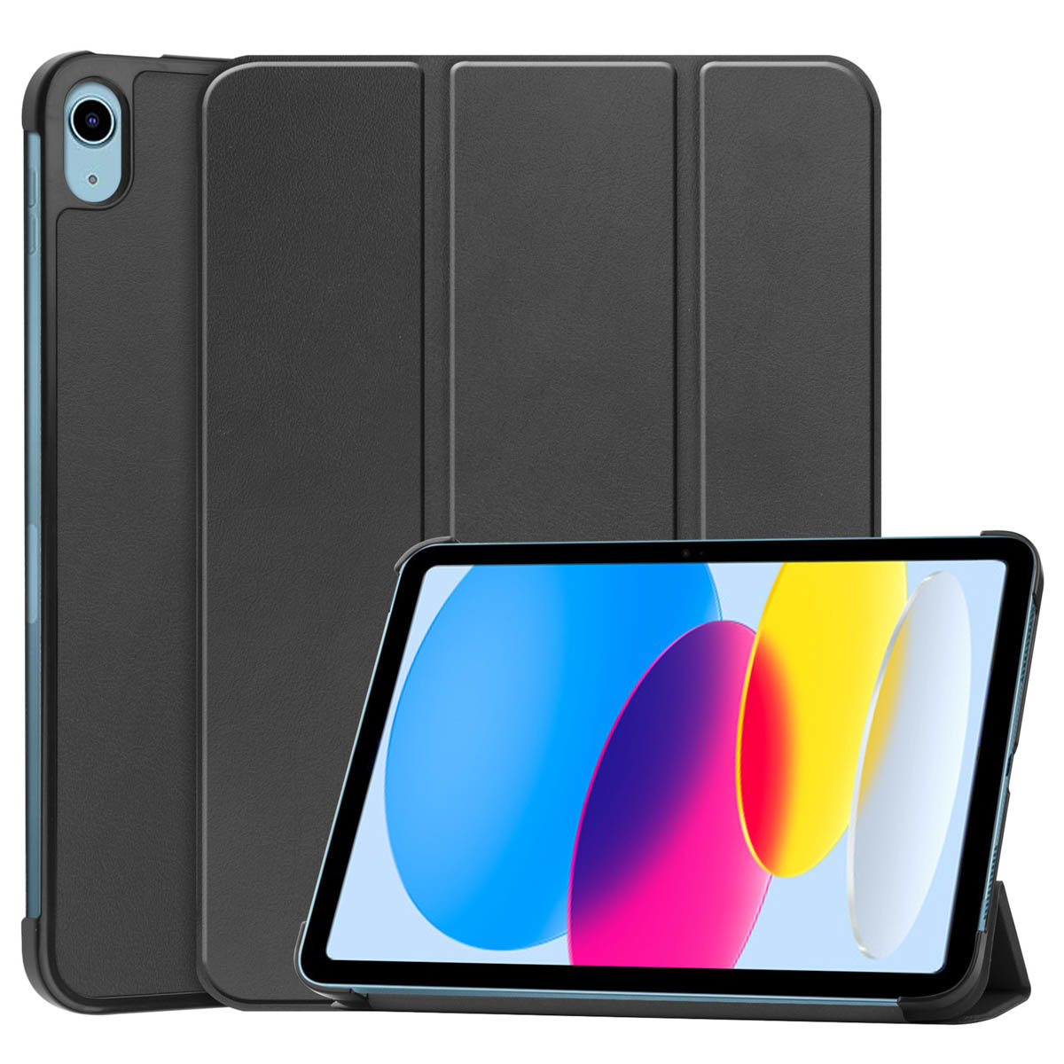 Accezz Tri-Fold Case Cover voor Apple iPad 10.9" / iPad 11" (2025) - Zwart