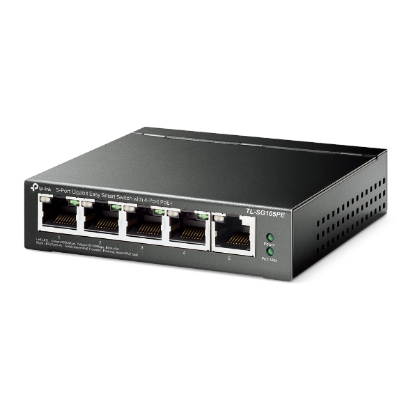 TP-Link TL-SG105PE - 5-Port Gigabit Easy Smart Switch - PoE