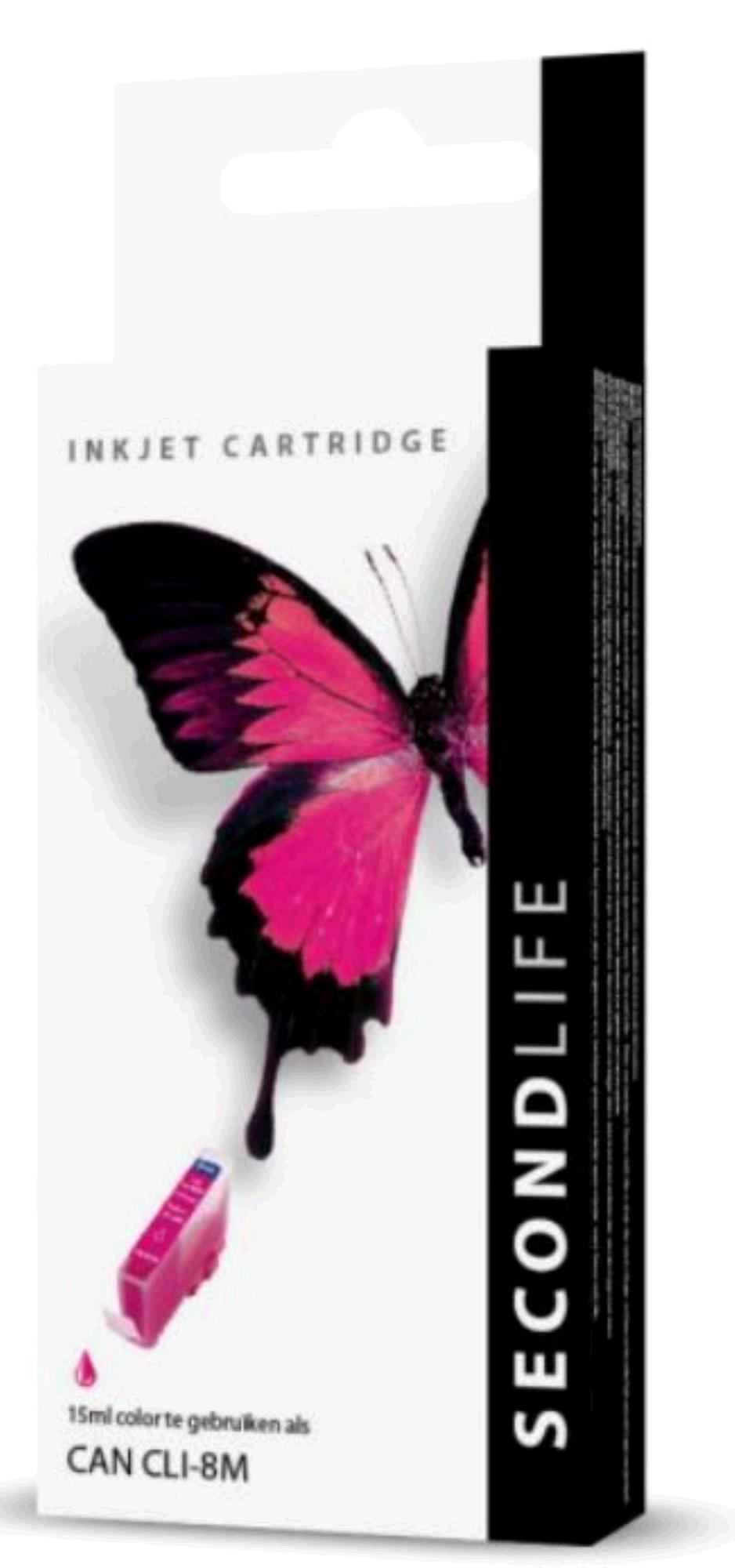 SecondLife Inkt voor: Canon CLI 8 Magenta