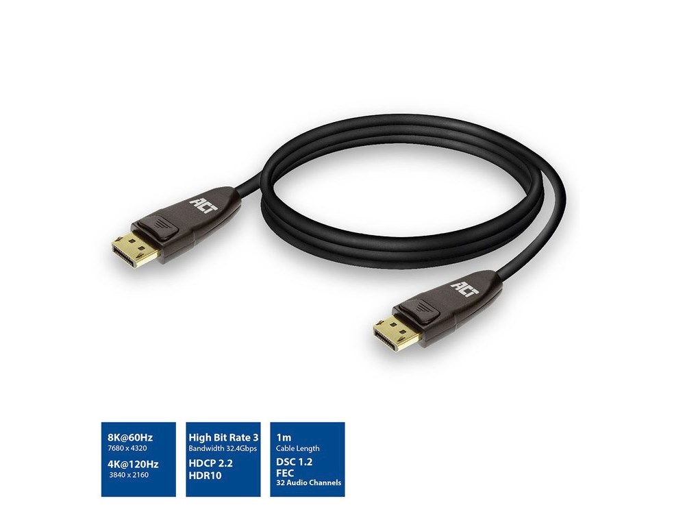 ACT DisplayPort Kabel 1.4 | 2m