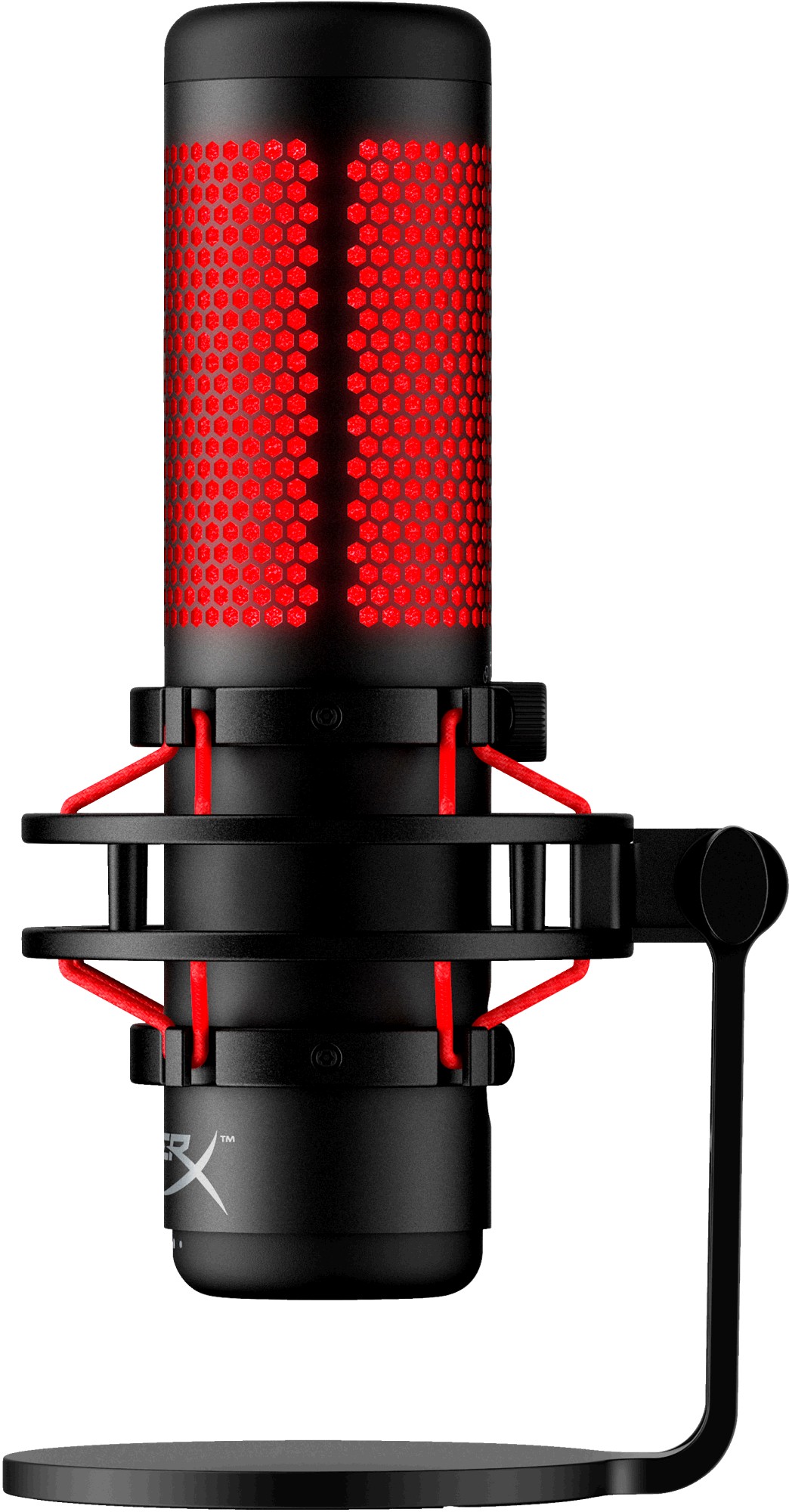 HyperX Microfoon QuadCast, USB, Zwart/Rood