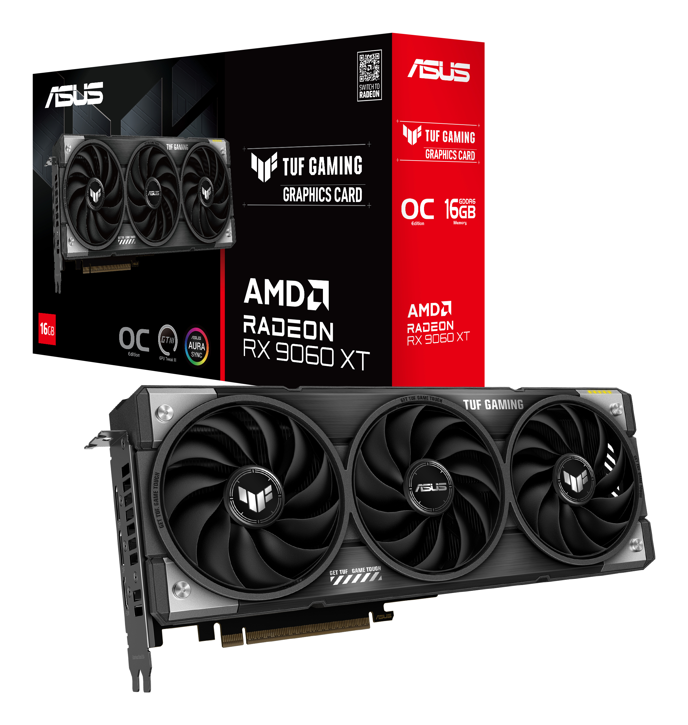 ASUS TUF Gaming Radeon RX 9060 XT 16GB GDDR6 OC Edition