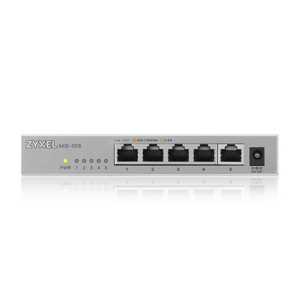 ZyXEL MG-105 5 Ports Desktop 2.5G MultiGig unmanaged Switch