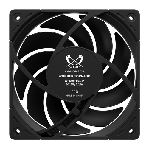 Scythe Wonder Tornado, max. - 120mm - 2000rpm - PWM - Zwart