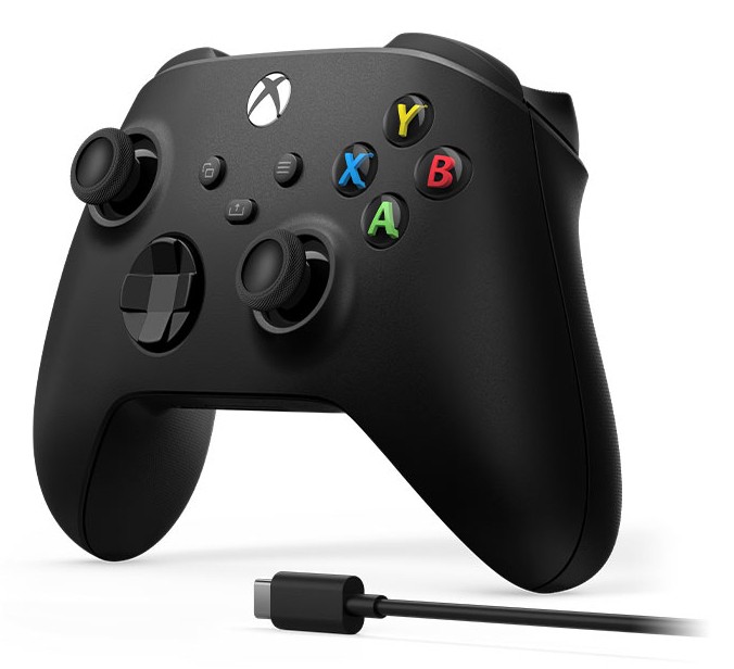 Microsoft Xbox Wireless Controller + USB-C kabel, Carbon Black