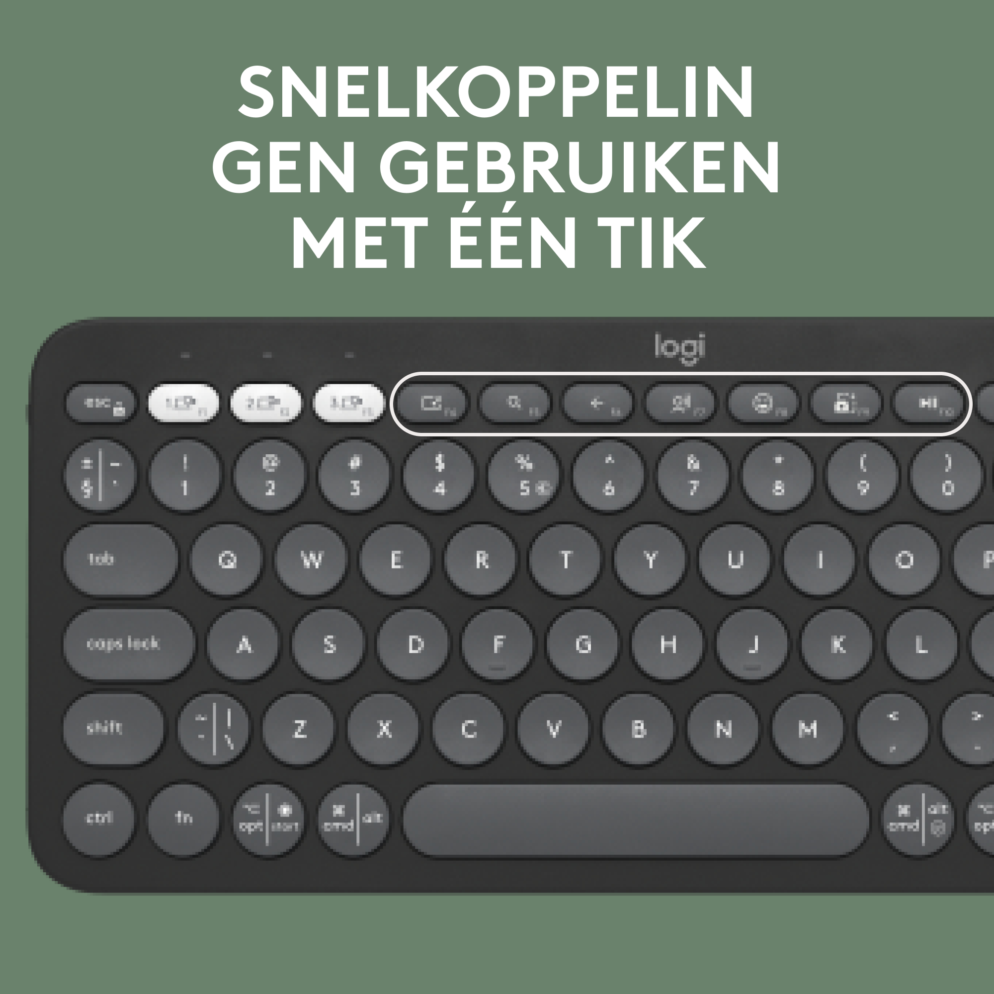Logitech Toetsenbord & Muis Combo Pebble2, Bluetooth, Zwart