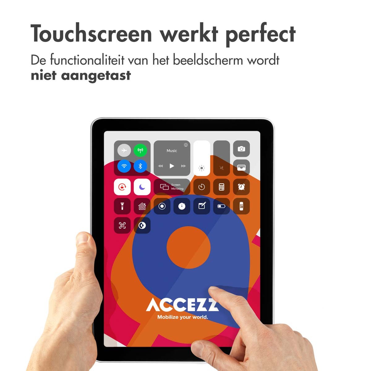 Accezz Glass screenprotector + Applicator Apple iPad 9 (2021) 10.2 inch / iPad 8 (2020) 10.2 inch / iPad 7 (2019) 10.2 inch