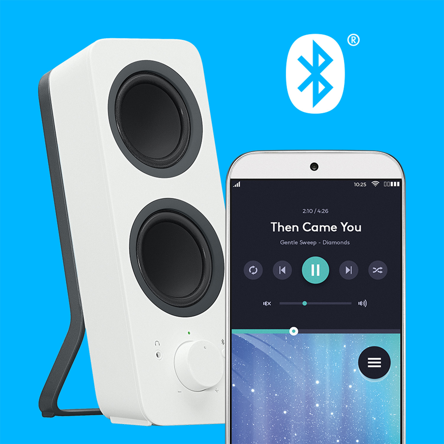 Logitech Z207 Bluetooth Computer Speakers - Wit