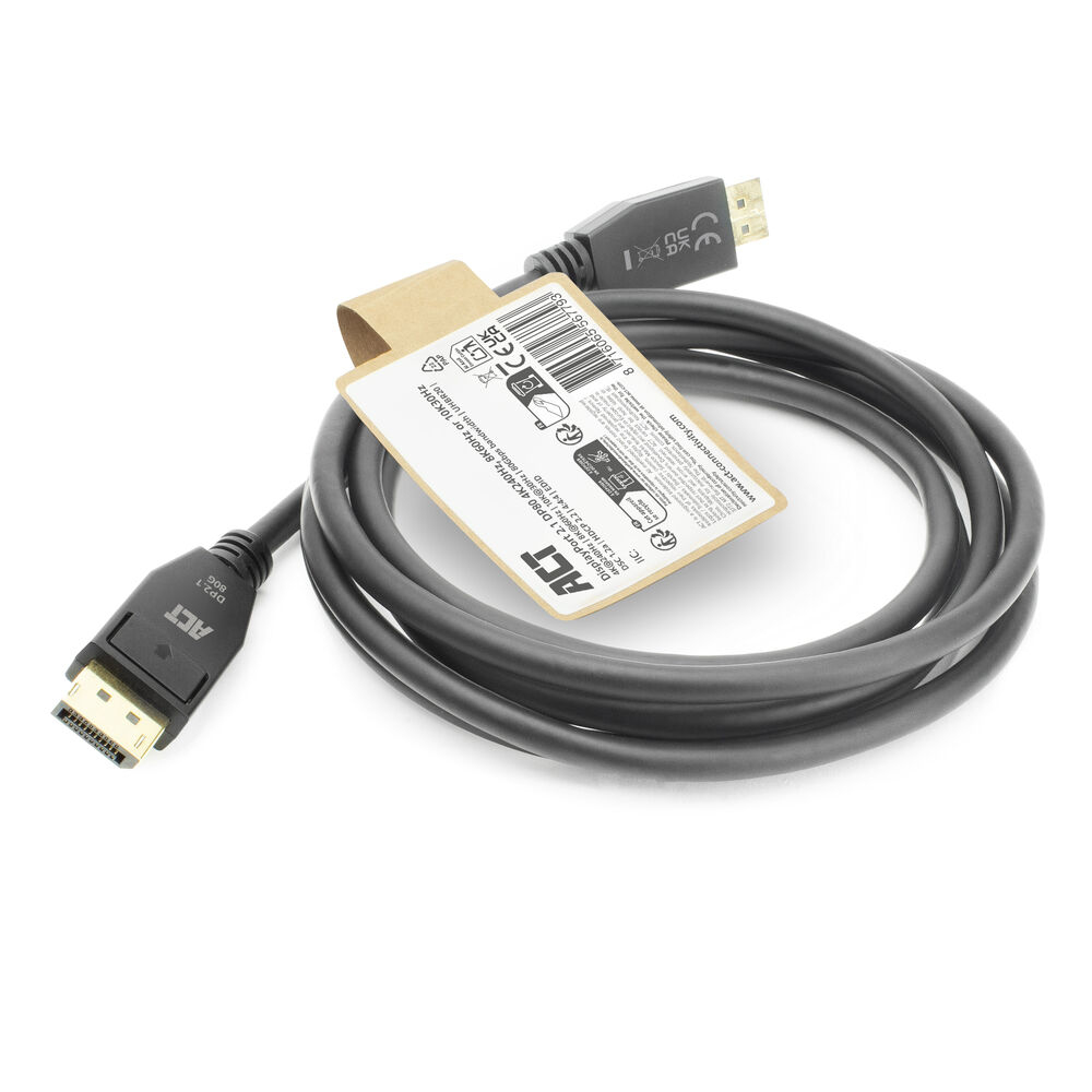 ACT AK4081 DisplayPort 2.1 DP80 4K240Hz / 8K60Hz / 10K30Hz - 1m