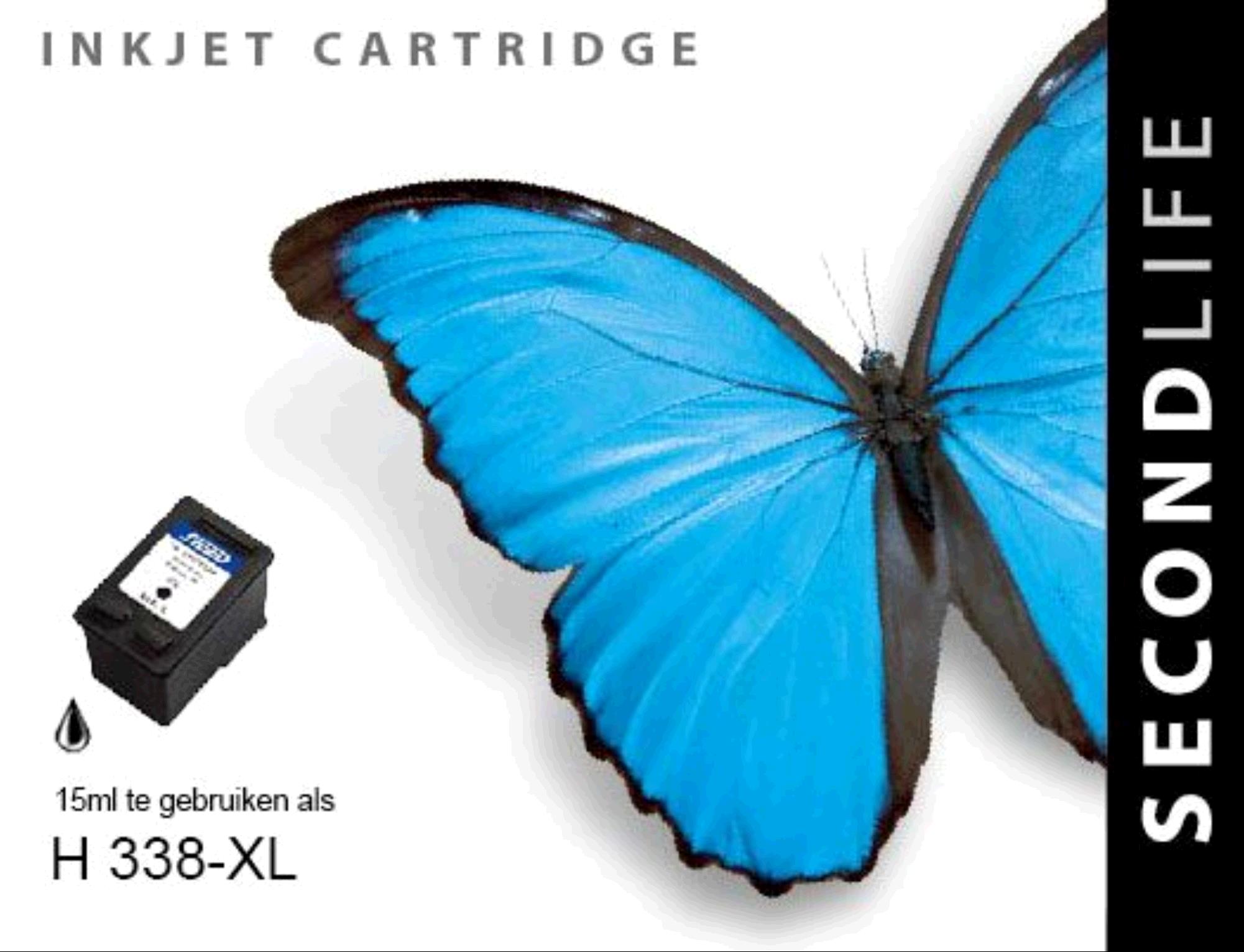 SecondLife inkt voor: HP 338XL Zwart