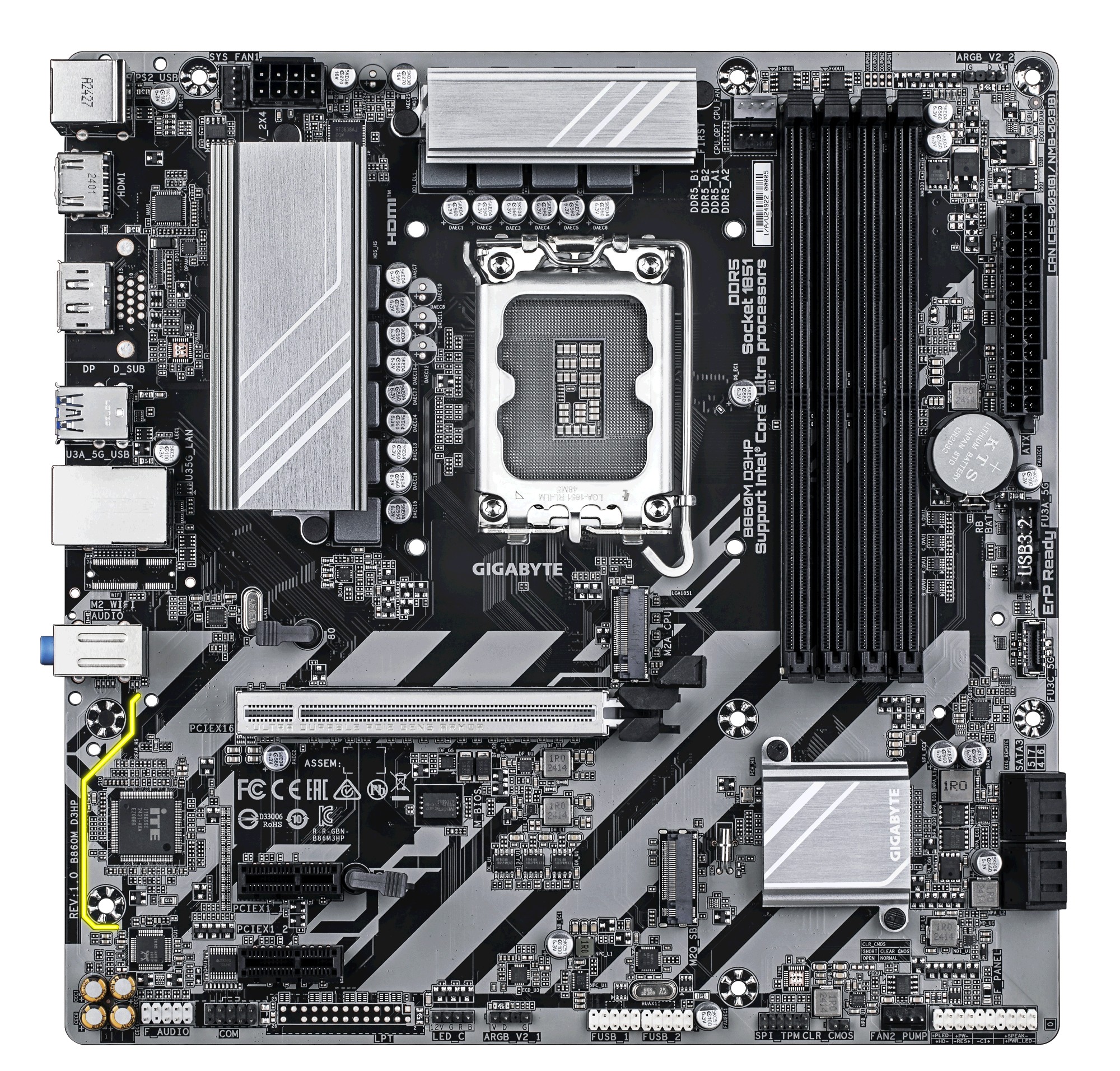 Gigabyte MB B860M D3HP