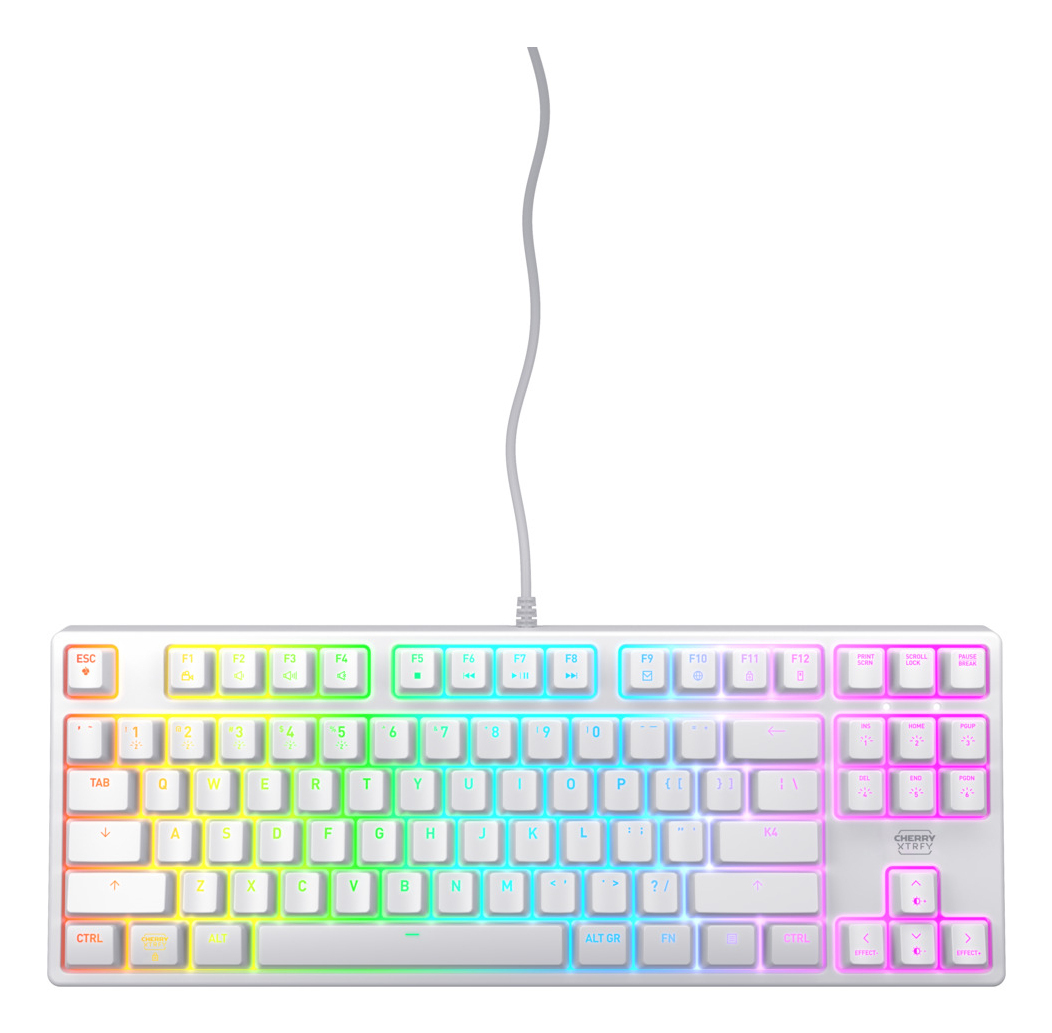 Cherry XTRFY K4V2 RGB TKL, Wit