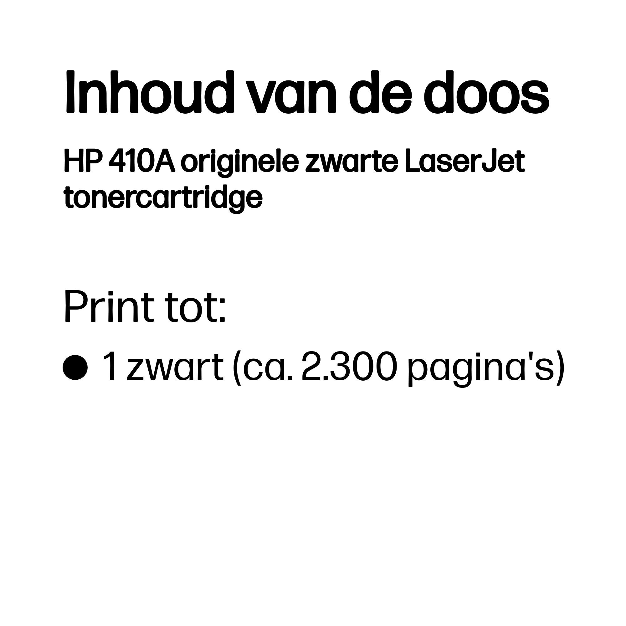 HP toner CF410A, 410A, Black