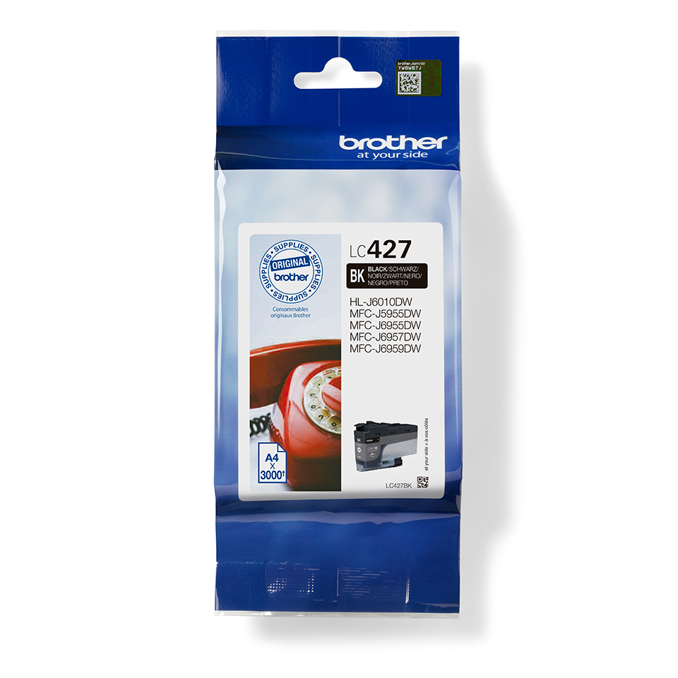 Brother Inkt LC-427BK Zwart