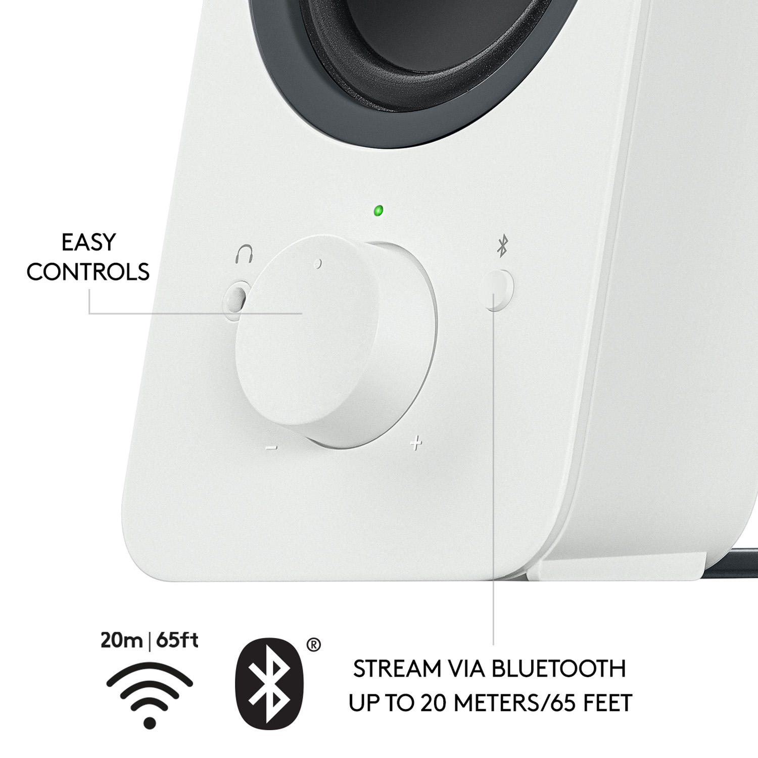 Logitech Z207 Bluetooth Computer Speakers - Wit
