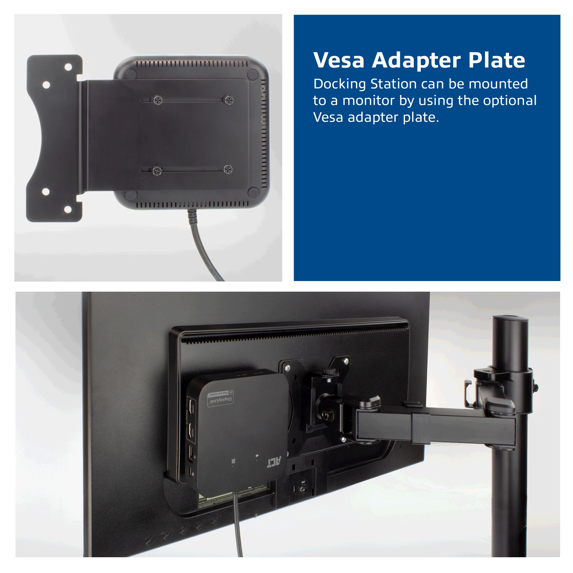 ACT VESA Adapterplaat voor AC7150 Docking, AC7151