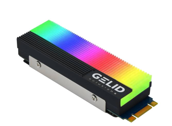 Gelid Solutions Glint ARGB M.2 SSD Cooler - Heatsink