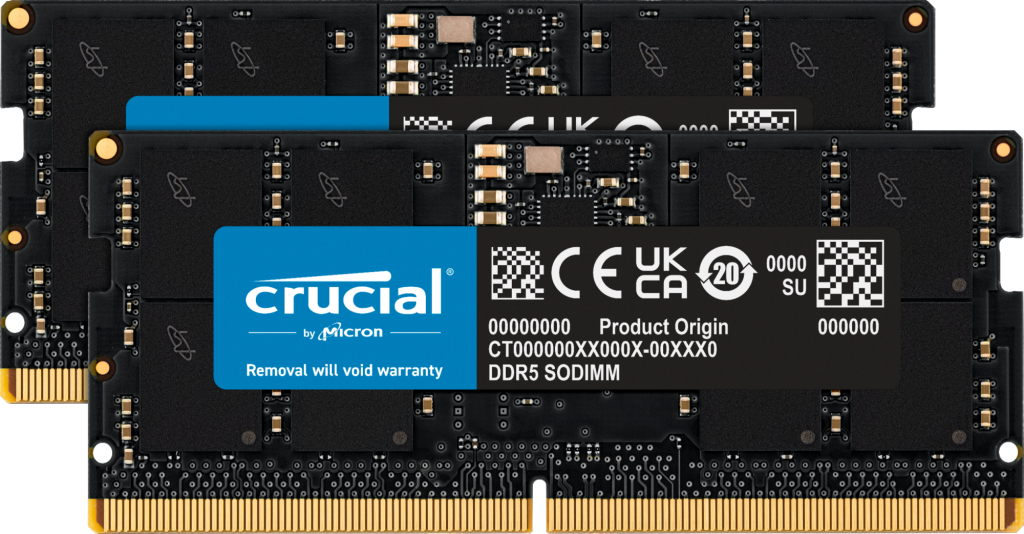 Crucial CT2K16G48C40S5 - 32GB Kit - DDR5 - 4800Mhz - SO-DIMM - AMD\\INTEL