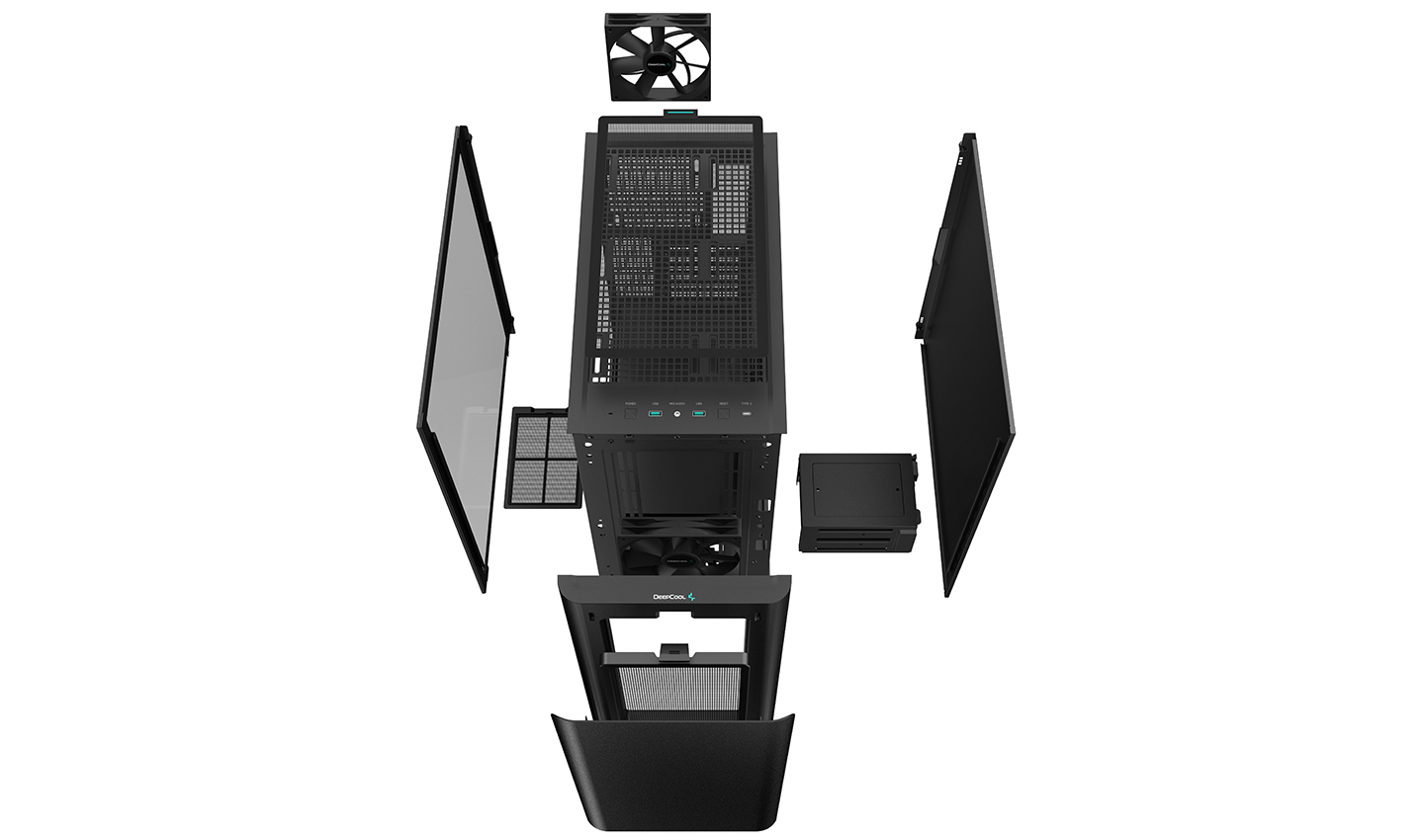 DeepCool CK500 Midtower Behuizing - Zwart