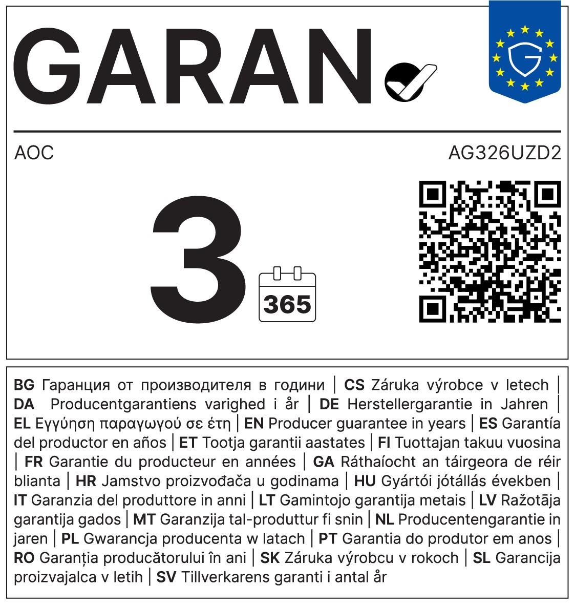 AOC AGON PRO AG326UZD2