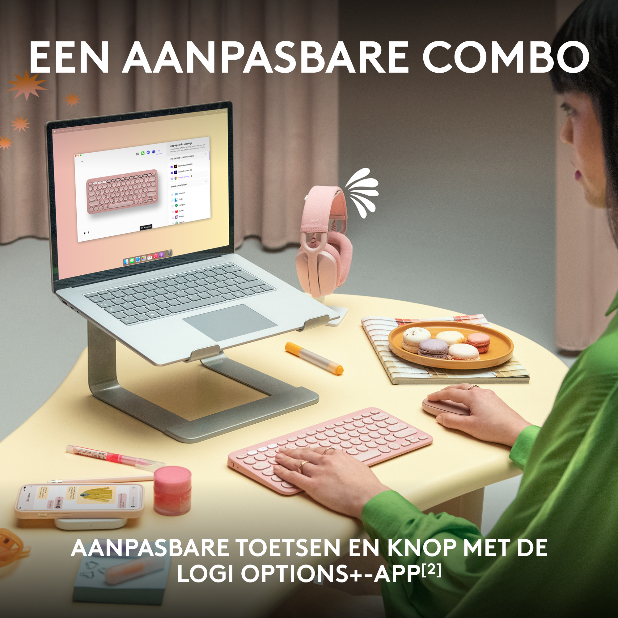 Logitech Toetsenbord & Muis Combo Pebble2, Bluetooth, Zwart
