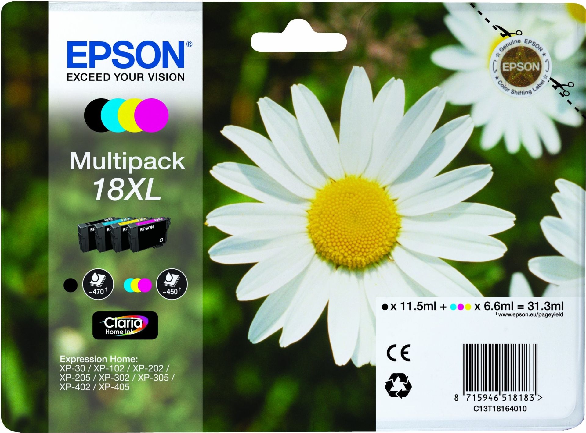 Epson 18XL Margriet BK/C/M/Y Multipack