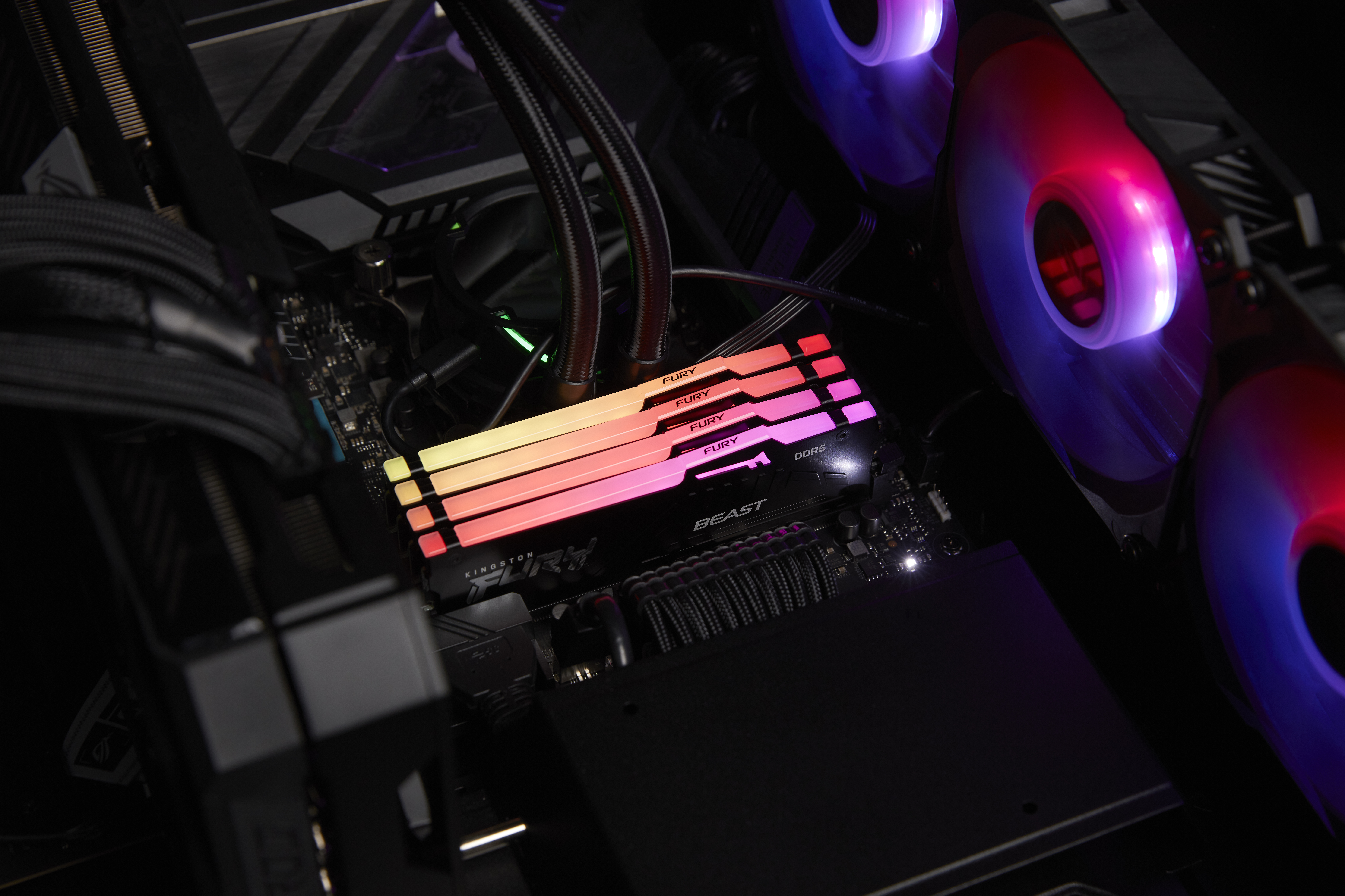 Kingston Fury Beast RGB KF552C40BBAK2-64 - 64GB Kit - DDR5 - 5200MHz