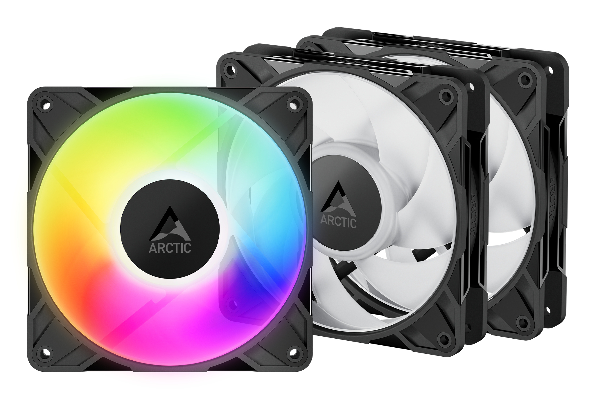 Arctic P12 Pro PWM PST - ARGB - 120MM - 3-pack - Zwart