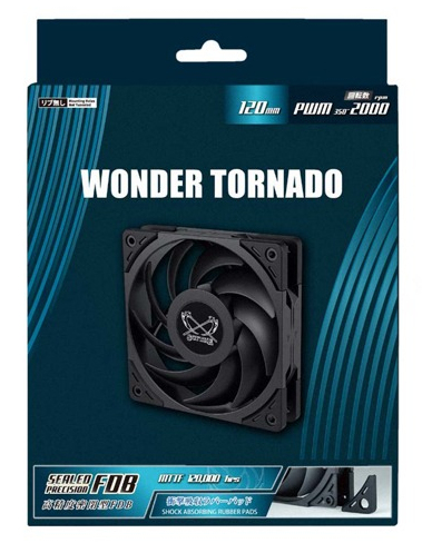 Scythe Wonder Tornado, max. - 120mm - 2000rpm - PWM - Zwart