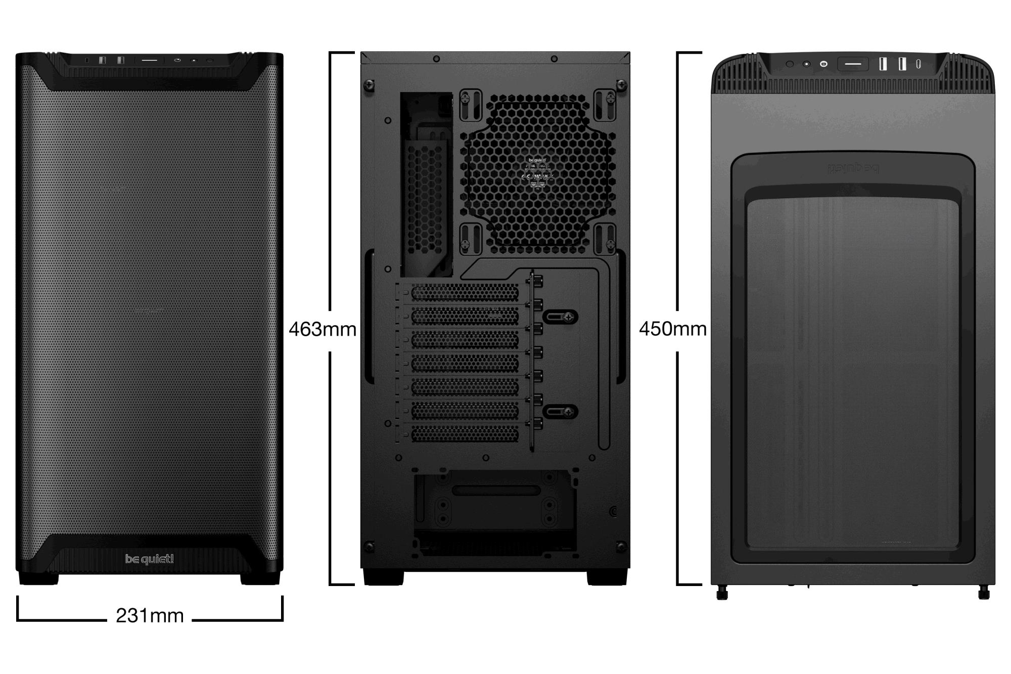 Be Quiet! Pure Base 501 Airflow Window Black
