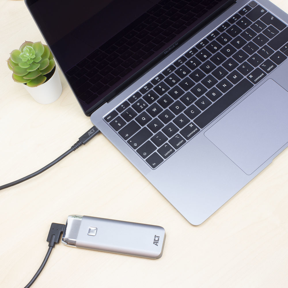 ACT USB Kabel 3.0 (gen1) USB-C (m)> USB-C (m), 1m, Haaks