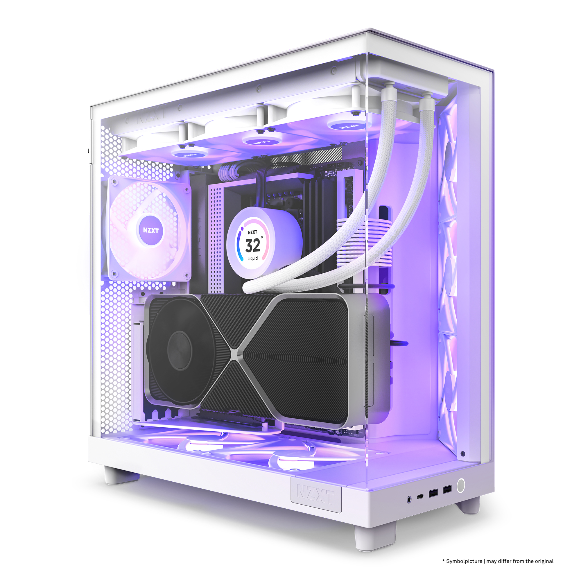 NZXT H6 Flow - RGB - White