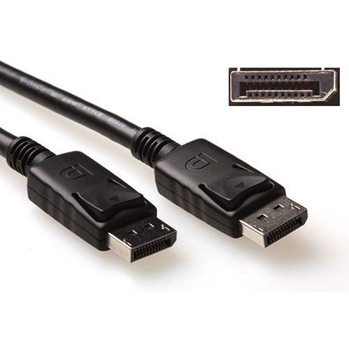 ACT DisplayPort aansluitkabel male-male 0.5 m