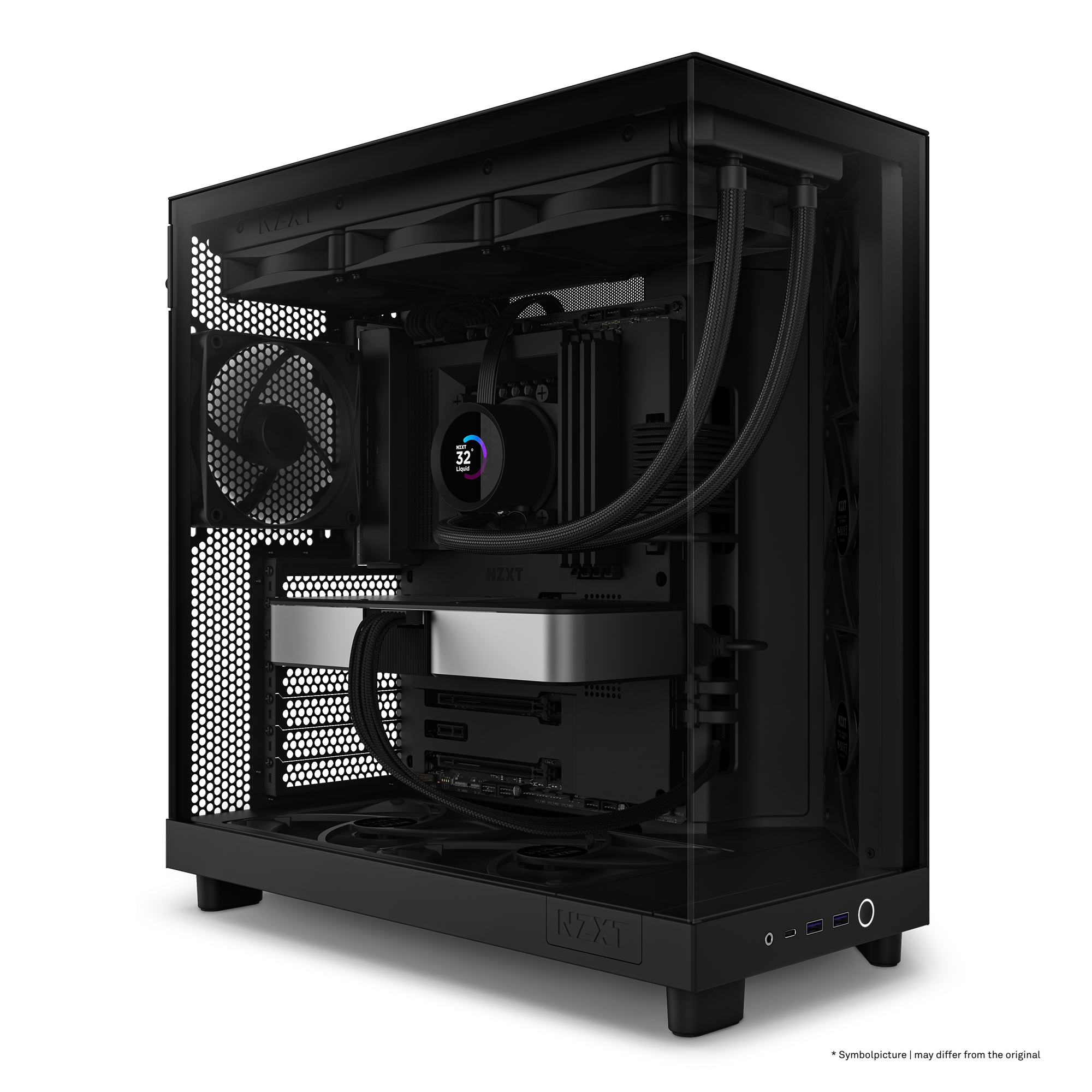 NZXT H6 Flow Zwart