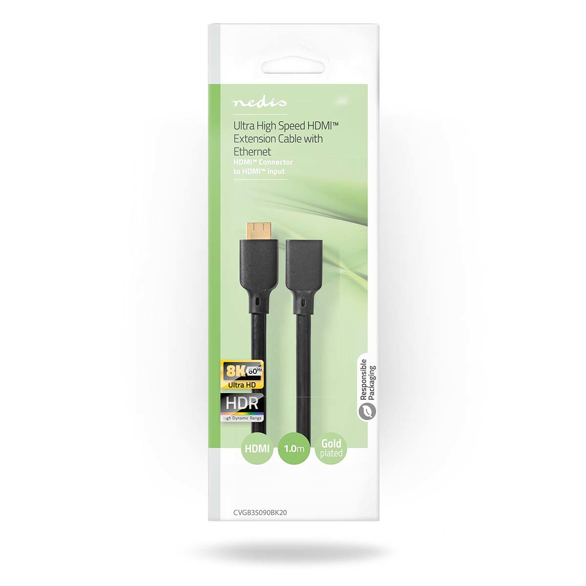 Nedis HDMI Verleng 2.1 | CVGB35090BK20