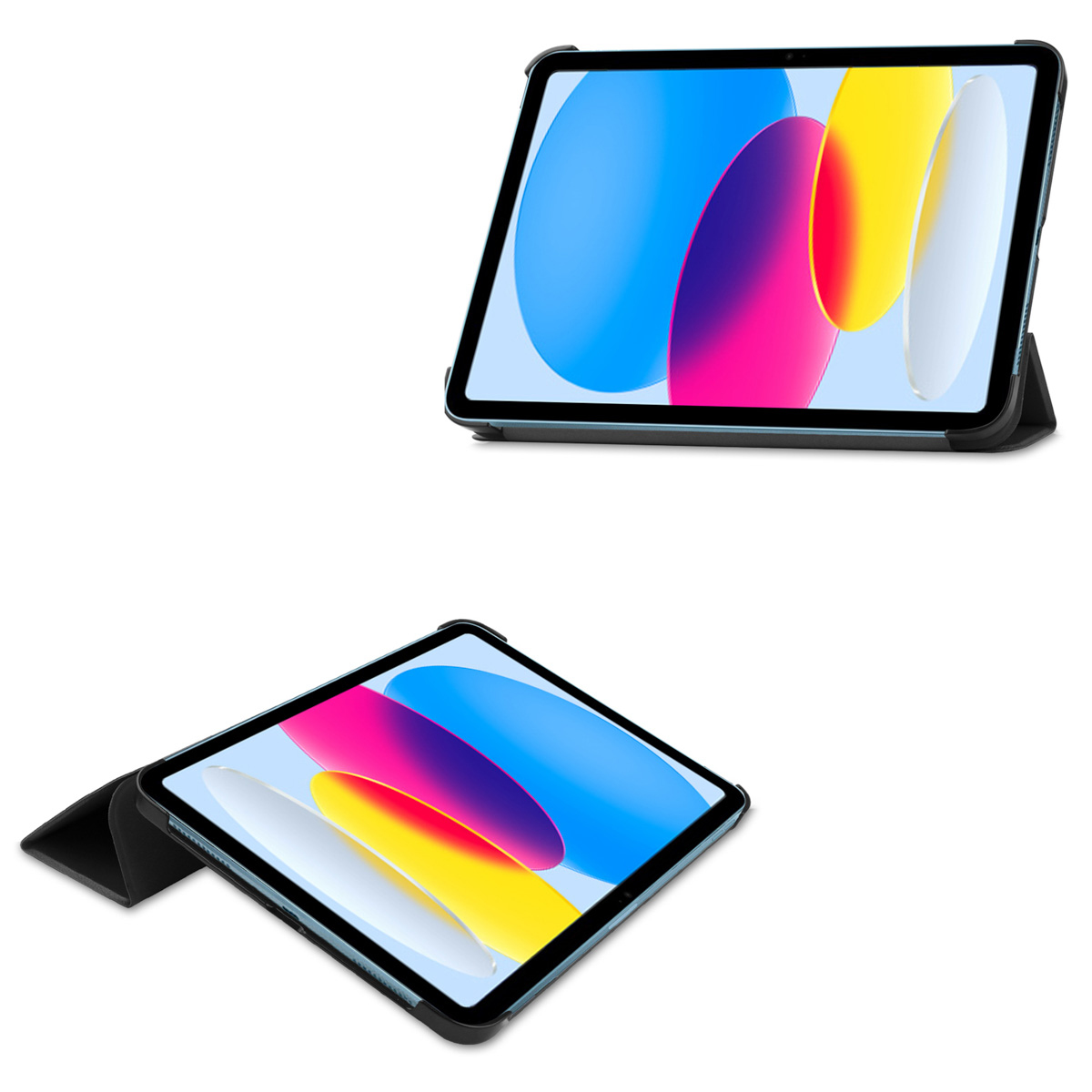 Accezz Tri-Fold Case Cover voor Apple iPad 10.9" / iPad 11" (2025) - Zwart