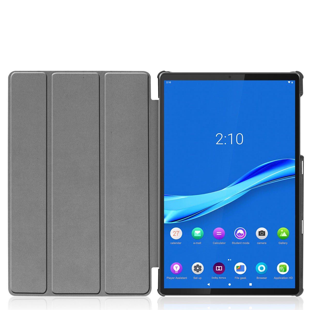 Accezz Trifold Bookcase voor de Lenovo Tab M10 Plus / M10 FHD Plus - Zwart