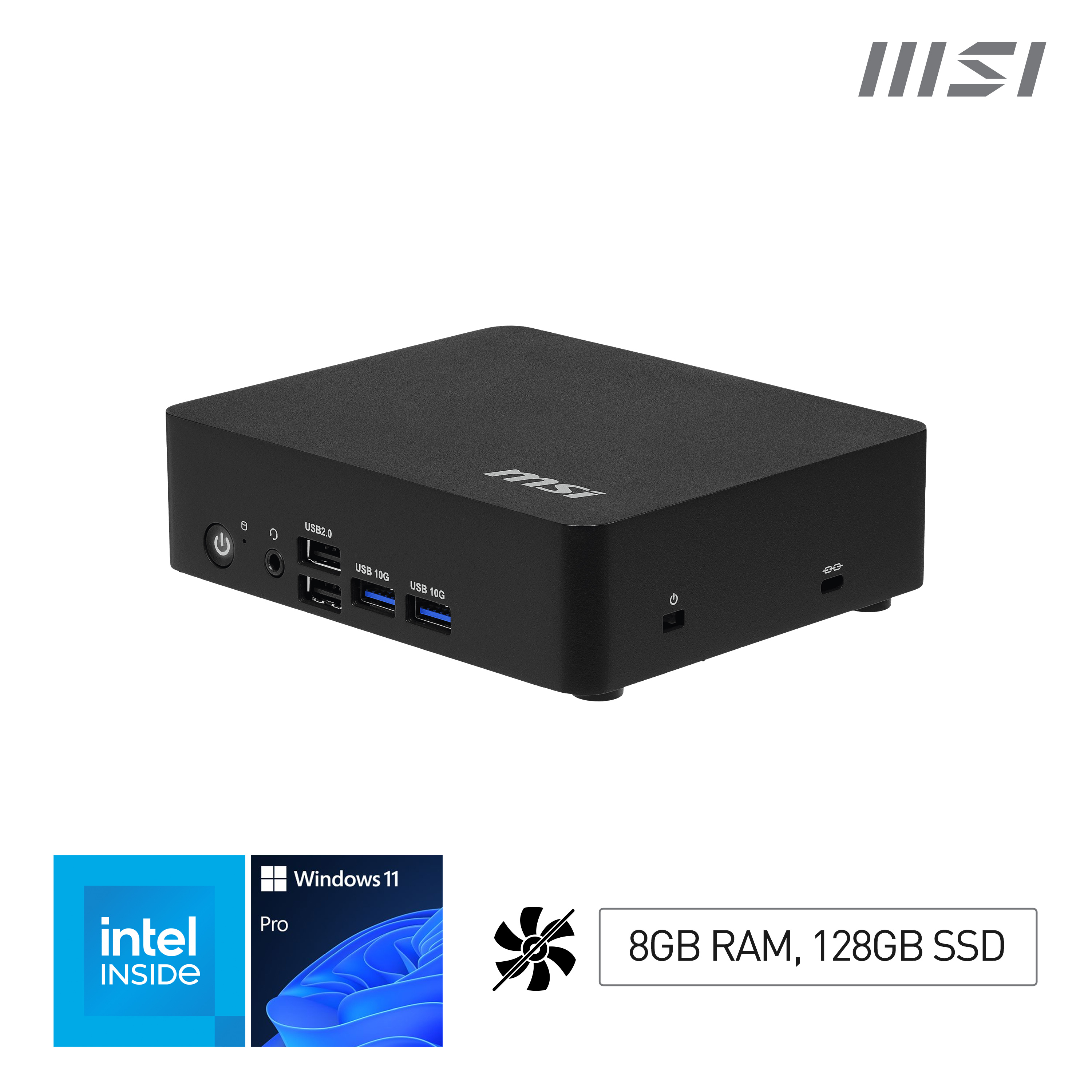 MSI Cubi NUC TWG S-013EU PC - N150 - 8GB - 128GB - W11 Pro