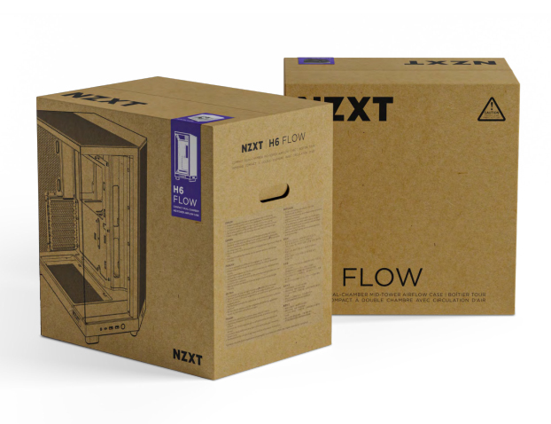 NZXT H6 Flow Zwart