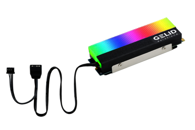 Gelid Solutions Glint ARGB M.2 SSD Cooler - Heatsink