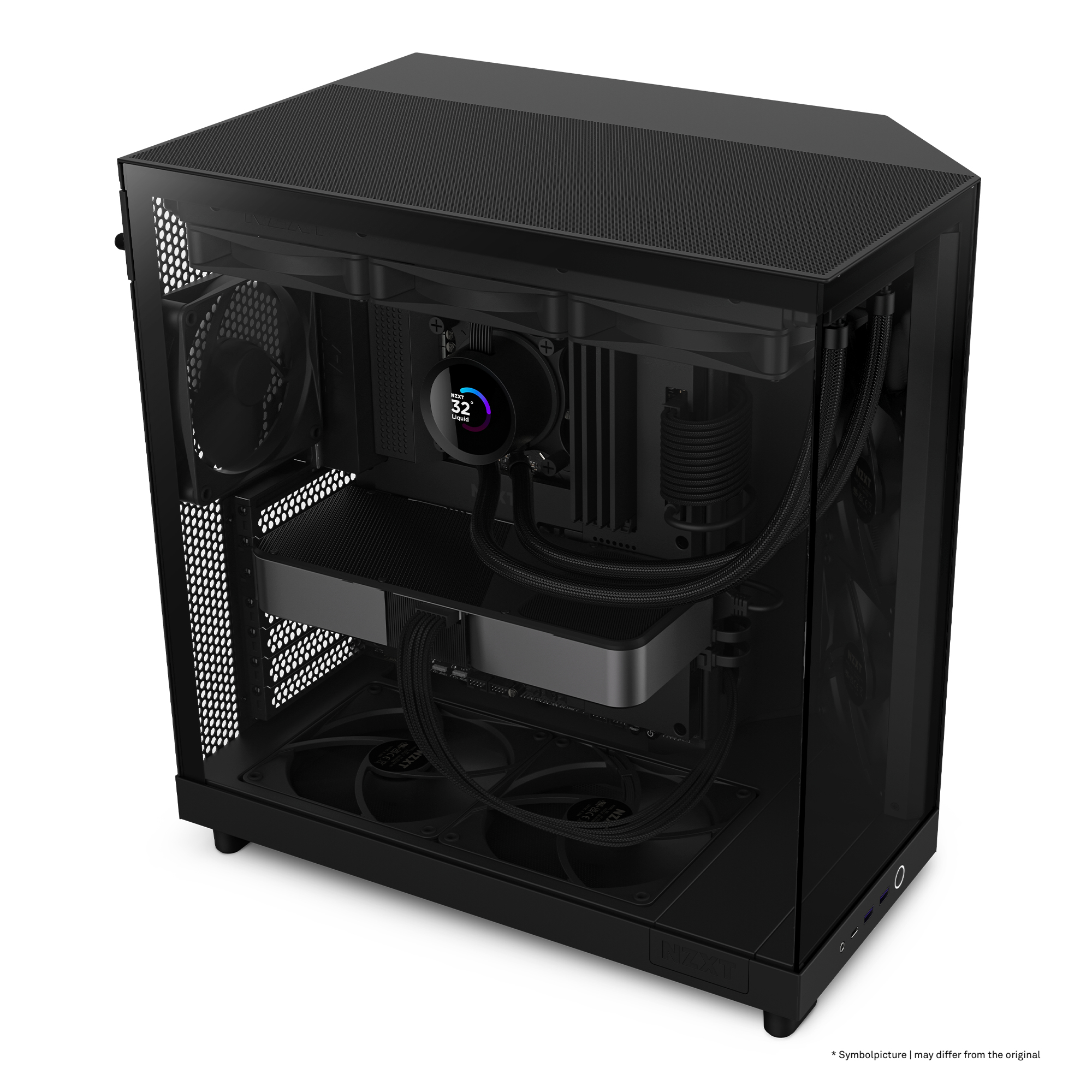 NZXT H6 Flow Zwart