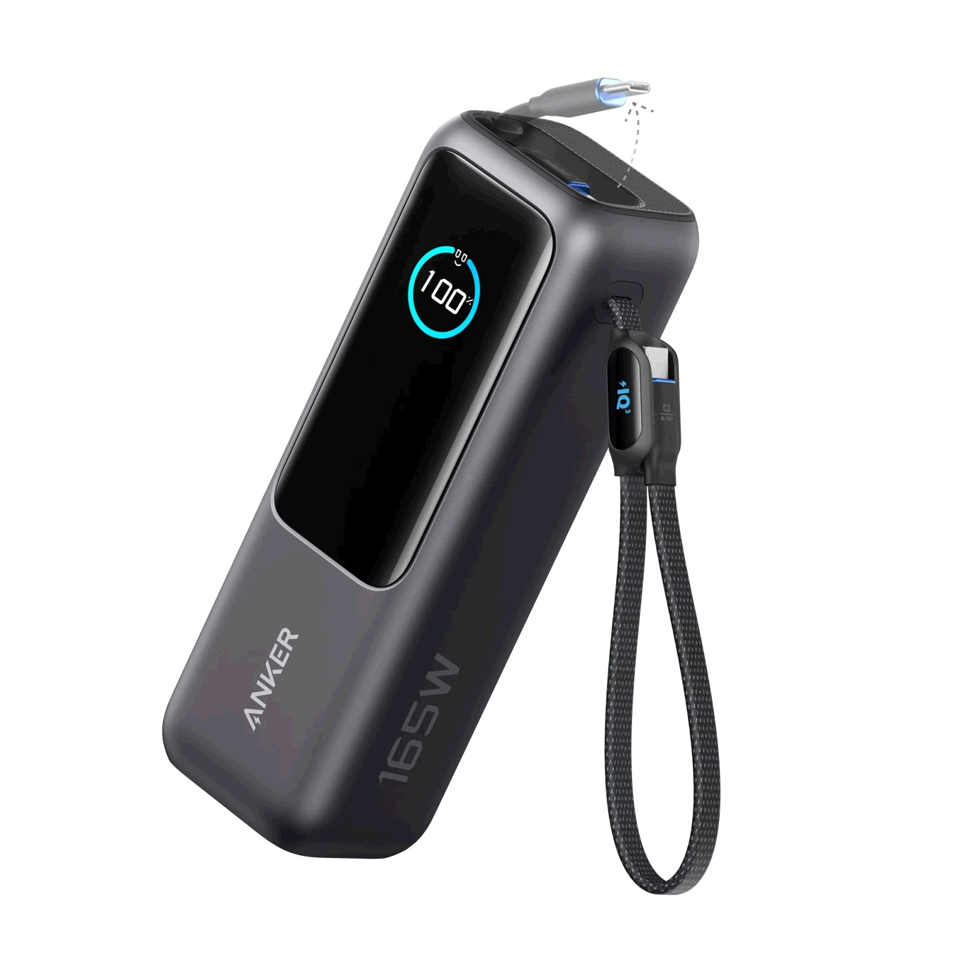 Anker Zolo 25.000mAh 165W USB-C Uitschuifbaar Zwart