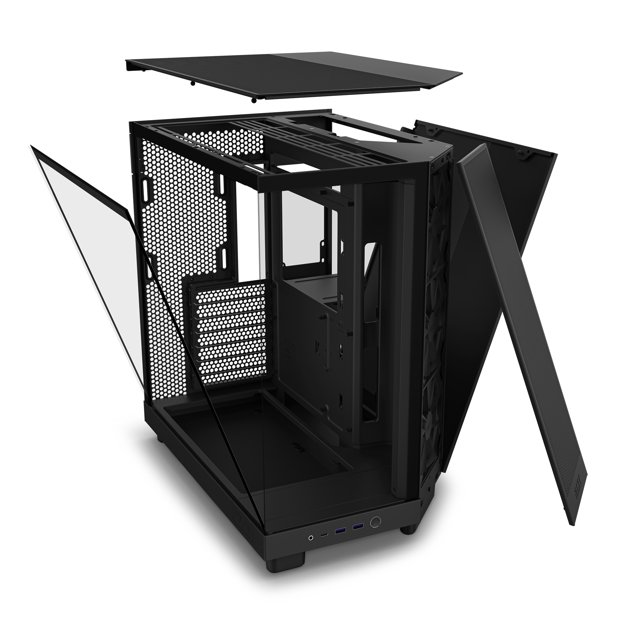 NZXT H6 Flow Zwart